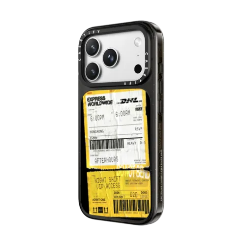DHL Waybill Ticket Case | iPhone 18 Pro Max / Impact Case MagSafe Compatible - Glossy / Glossy Black | Image 2