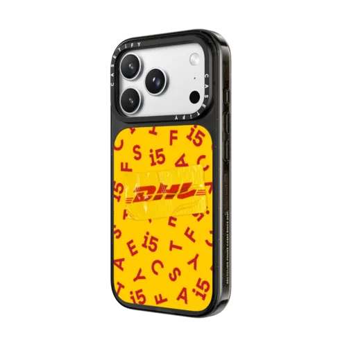 DHL 15th Anniversary Jumbled Pattern Case | iPhone 18 Pro Max / Impact Case MagSafe Compatible - Glossy / Glossy Black | Image 2