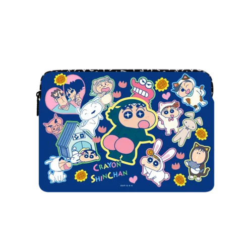 Shinchan Sticker Laptop Sleeve | Large (16") / Impact Laptop Sleeve / Multicolor | Image 1
