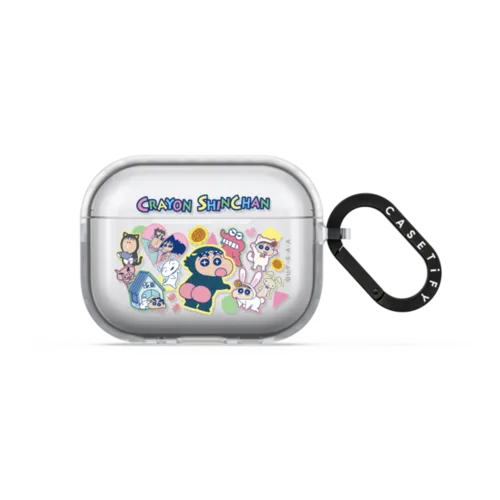 Shinchan Sticker Earbuds Case | AirPods Pro 3 / Earbuds Impact Case / Frost | Image 1
