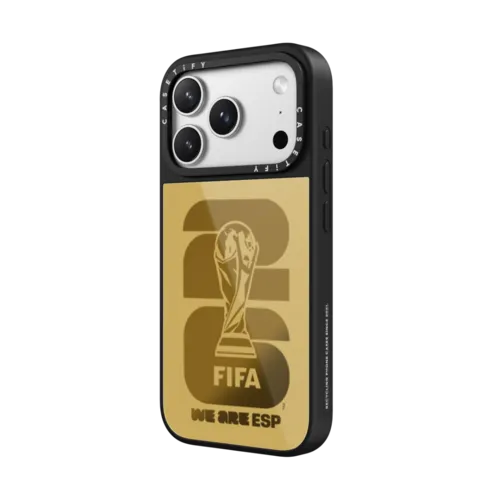 FIFA WORLD CUP 26™ WINNER PRINT CASE - ESP | iPhone 17 Pro Max / Metallic Glaze Case MagSafe Compatible / Silver on Black | Image 2