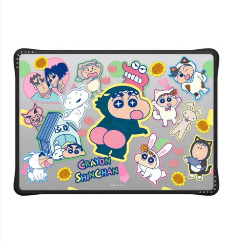 Shinchan Sticker Laptop Case | MacBook Pro 14-inch (M1 - M5) / MacBook Impact Case / Black | Image 2