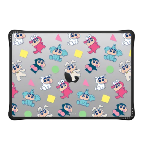 Transforming Shinchan Laptop Case | MacBook Pro 14-inch (M1 - M5) / MacBook Impact Case / Black | Image 2