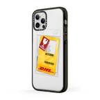 DHL Custom Warehouse Access Card Case - Fragile | iPhone 12 Pro / Impact Case / Black | Image 2