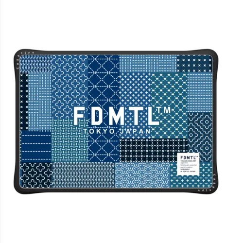 Block Sashiko Laptop Case | MacBook Air 13-inch (M1 / Intel) / MacBook Impact Case / Black | Image 2