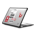 DHL Shipping Laptop Case | MacBook Air 13-inch (M1 / Intel) / MacBook Impact Case / Black | Image 1