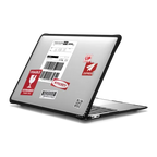 DHL Shipping Laptop Case | MacBook Air 13-inch (M1 / Intel) / MacBook Impact Case / Black | Image 1