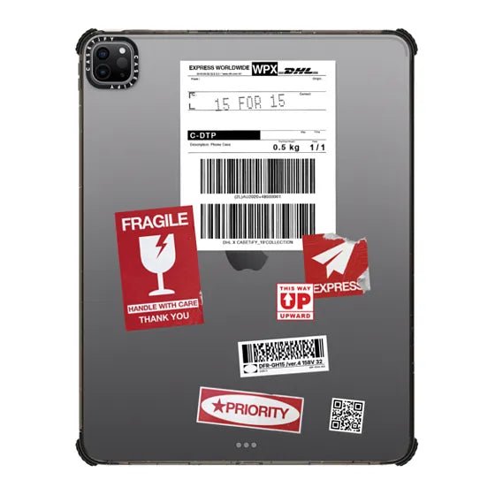 DHL Shipping Stickers iPad Case | Image 1