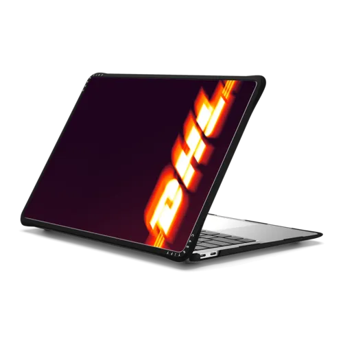 DHL Signal Blur Laptop Case | MacBook Air 13-inch (M1 / Intel) / MacBook Impact Case / Black | Image 1