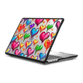Dripping Hearts | MacBook Pro 14-inch (M1 - M5) / MacBook Impact Case / Black | Image 1