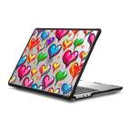 Dripping Hearts | MacBook Pro 14-inch (M1 - M5) / MacBook Impact Case / Black | Image 1