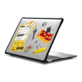 DHL Waybill Ticket Laptop Case | MacBook Air 13-inch (M1 / Intel) / MacBook Impact Case / Black | Image 1