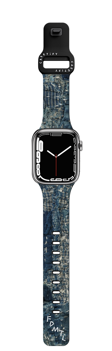 Indigo Boro Type-A Watch Band | Apple Watch Series 7-9 (45mm) / Impact Band / Black | Image 1