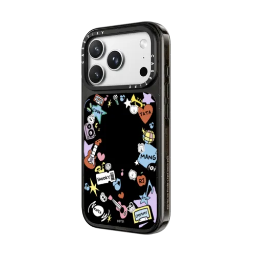 BT21 Frame Case | iPhone 18 Pro Max / Impact Case MagSafe Compatible - Glossy / Glossy Black | Image 2