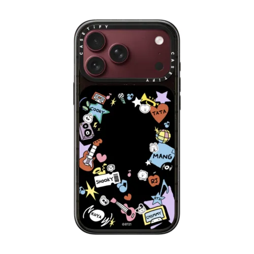 BT21 Frame Case | iPhone 18 Pro Max / Impact Case MagSafe Compatible - Glossy / Glossy Black | Image 1