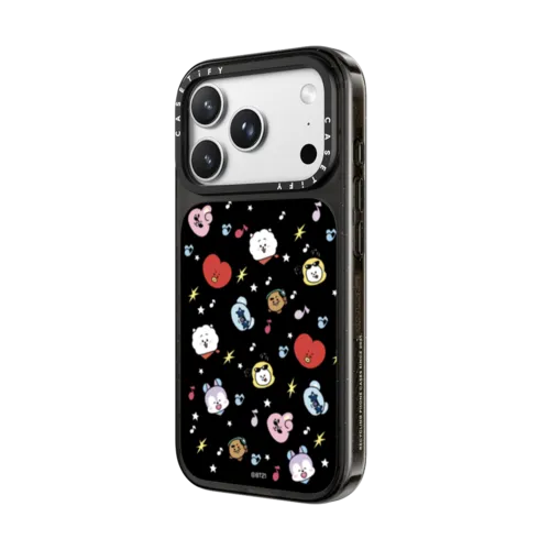 BT21 Pattern Case | iPhone 18 Pro Max / Impact Case MagSafe Compatible - Glossy / Glossy Black | Image 2