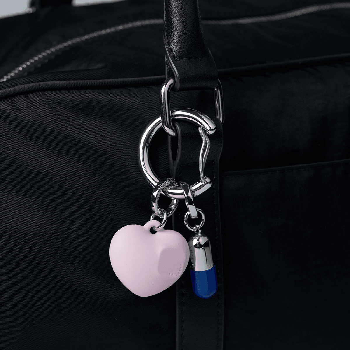 Bag Carabiner - Shiny Silver