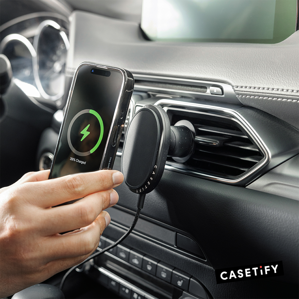 Green Gemstone | PowerThru Wireless Car Charger / PowerThru Wireless Car Charger MagSafe Compatible  / Black | Image 4