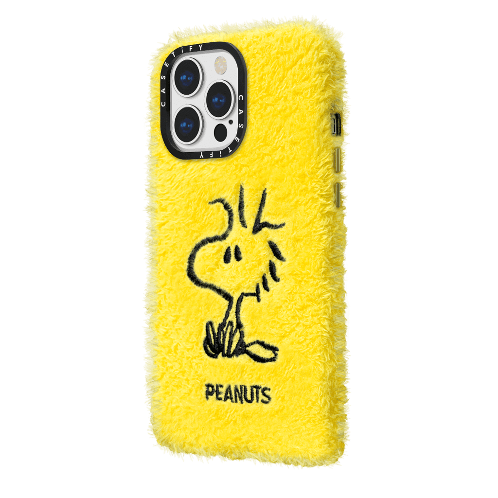 CASETiFY x Snoopy iPhone 13 Pro Max Plush Case Woodstock - Yellow