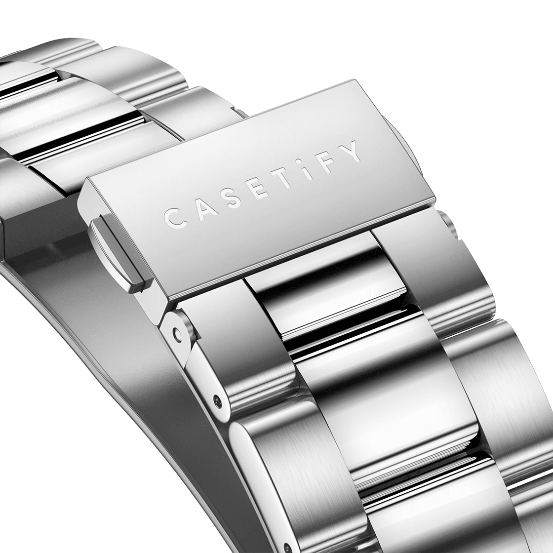 Stainless Steel 3-Link Band 45mm (Series 7-9) - Silver