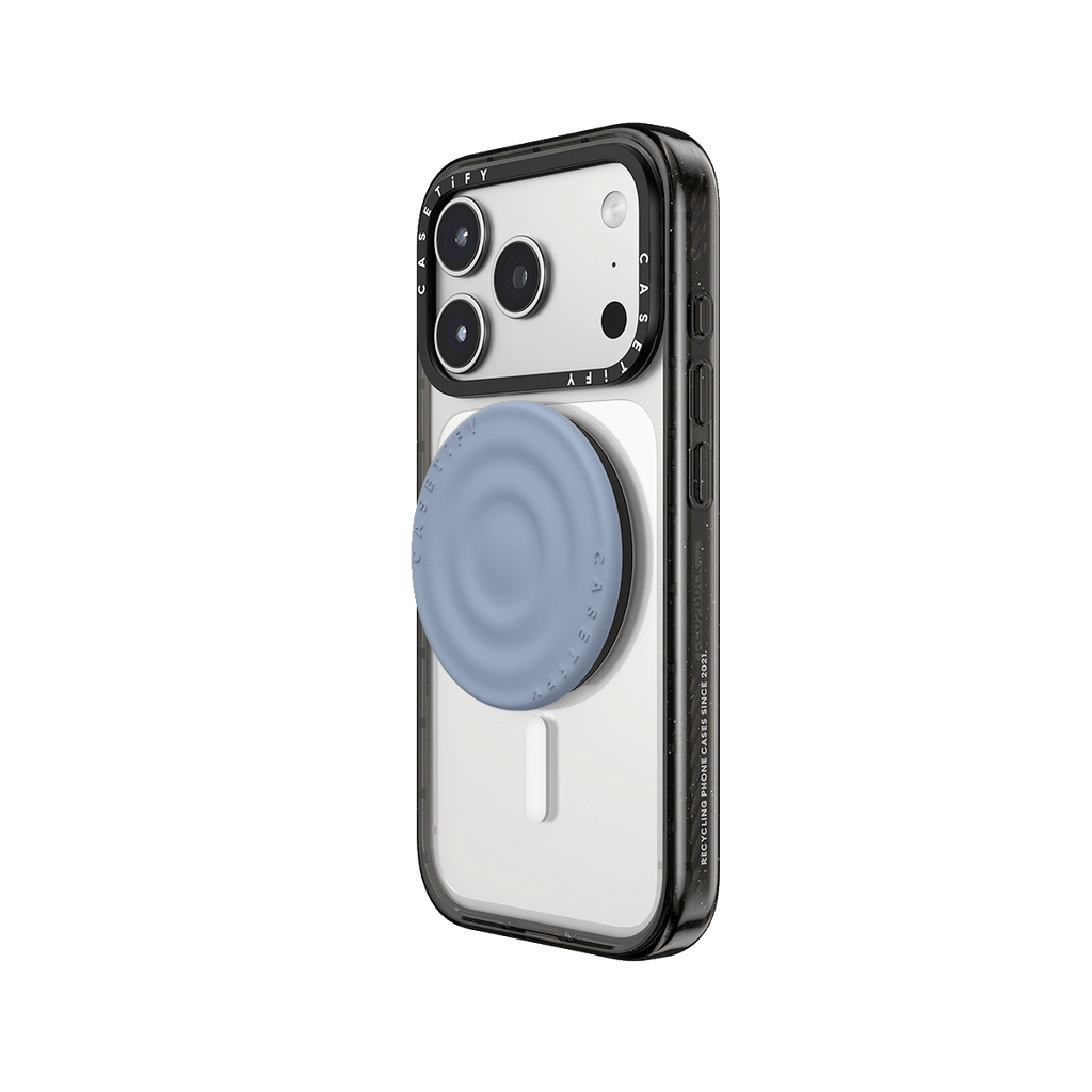 Snappy Ripple Grip Stand MagSafe Compatible - Dusty Blue