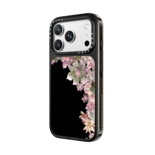 MY SUCCULENT GARDEN ROSE | iPhone 18 Pro Max / Impact Case MagSafe Compatible - Glossy / Glossy Black | Image 2