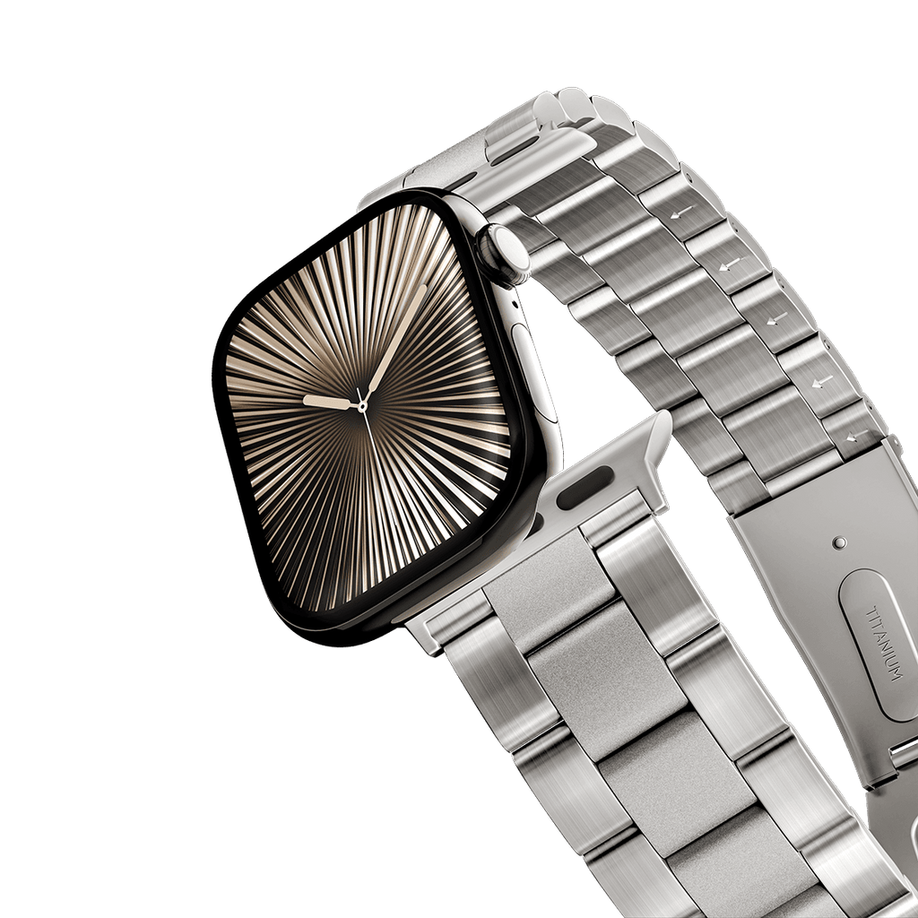 Titanium 3-Link Band 42mm (Series 10) - Natural Titanium | Image 1