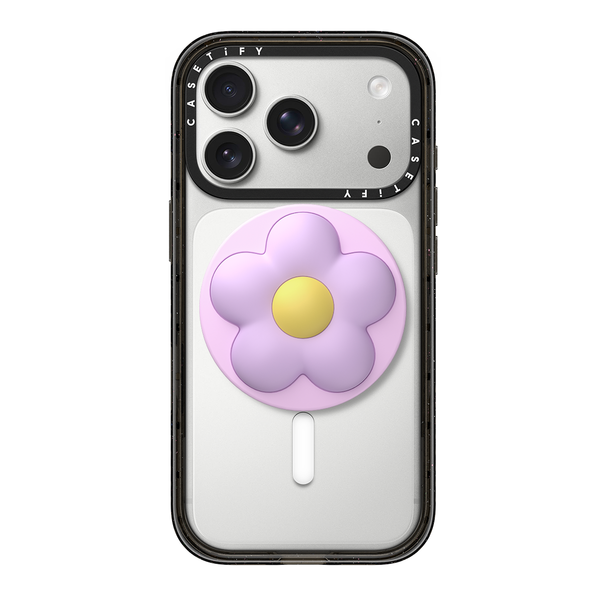 Snappy Flower Grip Stand - Lilac Puffy Flower | Image 1