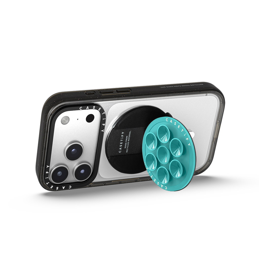 Snappy Snap & Stick Grip Stand MagSafe Compatible - Mint Blue