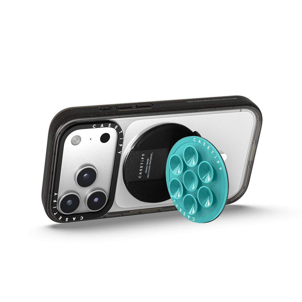 Snappy Snap & Stick Grip Stand MagSafe Compatible - Mint Blue