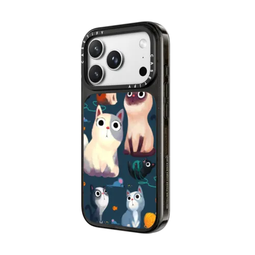 Cat Cover | iPhone 18 Pro Max / Impact Case MagSafe Compatible - Glossy / Glossy Black | Image 2