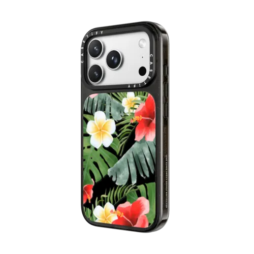 tropical vibe (transparent) | iPhone 18 Pro Max / Impact Case MagSafe Compatible - Glossy / Glossy Black | Image 2
