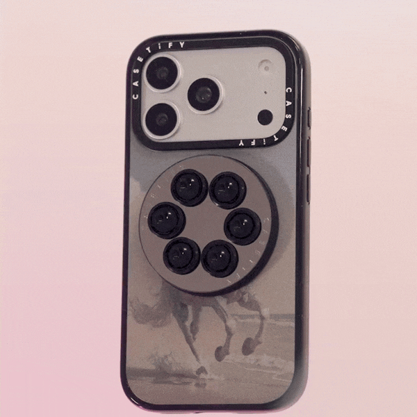 Snappy Snap & Stick Mirror Grip Stand Magsafe Compatible - Primerose Pink