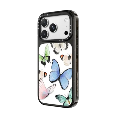 Butterflies | iPhone 18 Pro Max / Impact Case MagSafe Compatible - Glossy / Glossy Black | Image 2