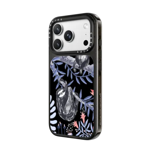 Two Sloths by Papio Press | iPhone 18 Pro Max / Impact Case MagSafe Compatible - Glossy / Glossy Black | Image 2