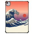 The great wave of pug | iPad Air (4th/5th gen) / iPad Impact Case / Black | Image 1