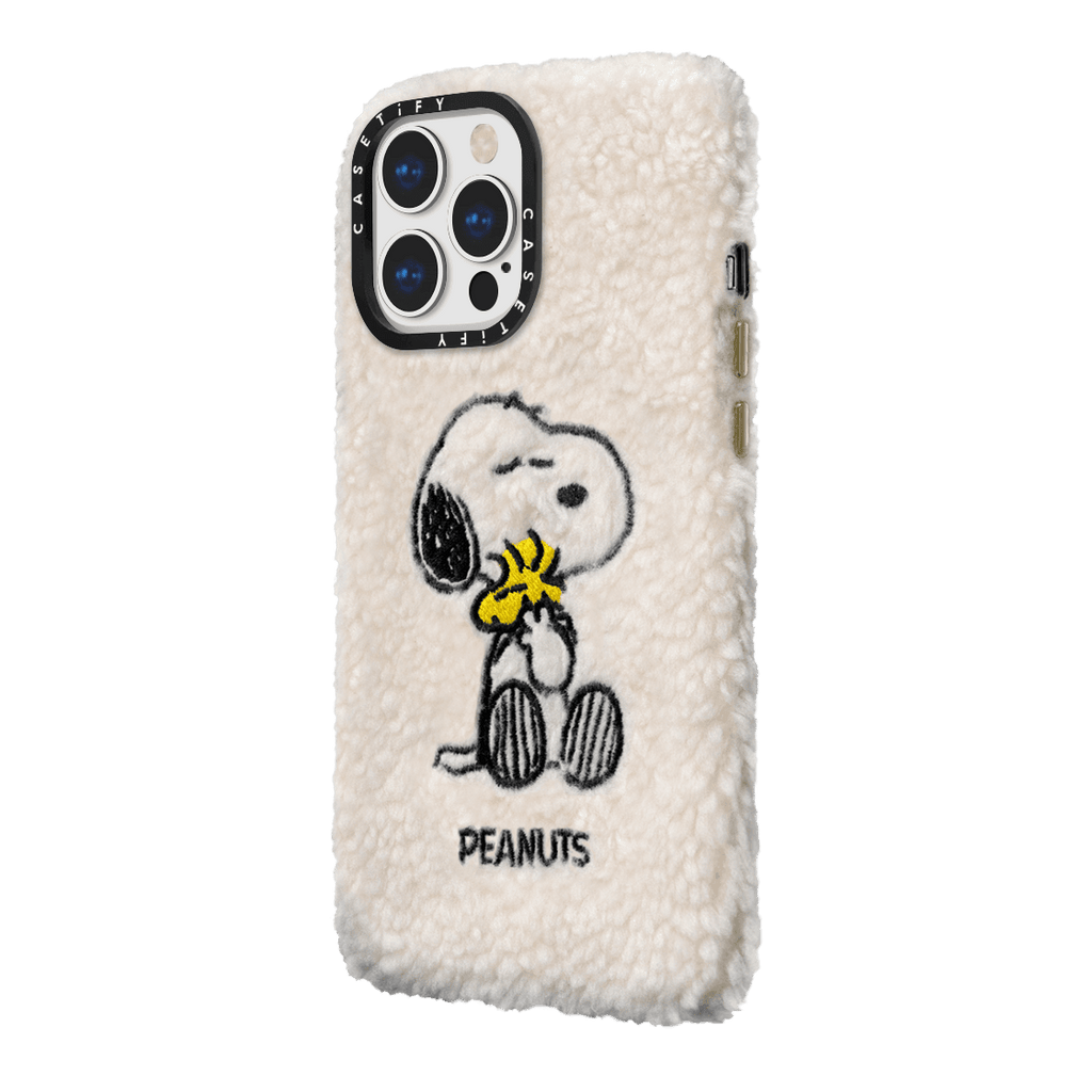 CASETiFY x Snoopy iPhone 13 Pro Max Plush Case Snoopy - Cream