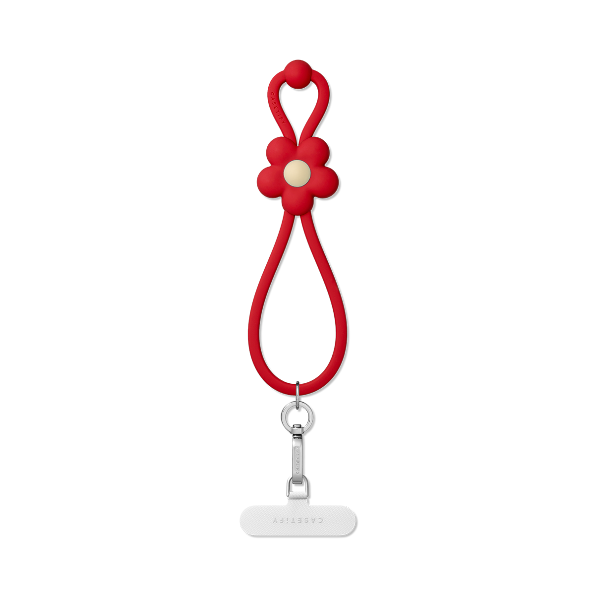 Adjustable Jelly Wristlet - Red