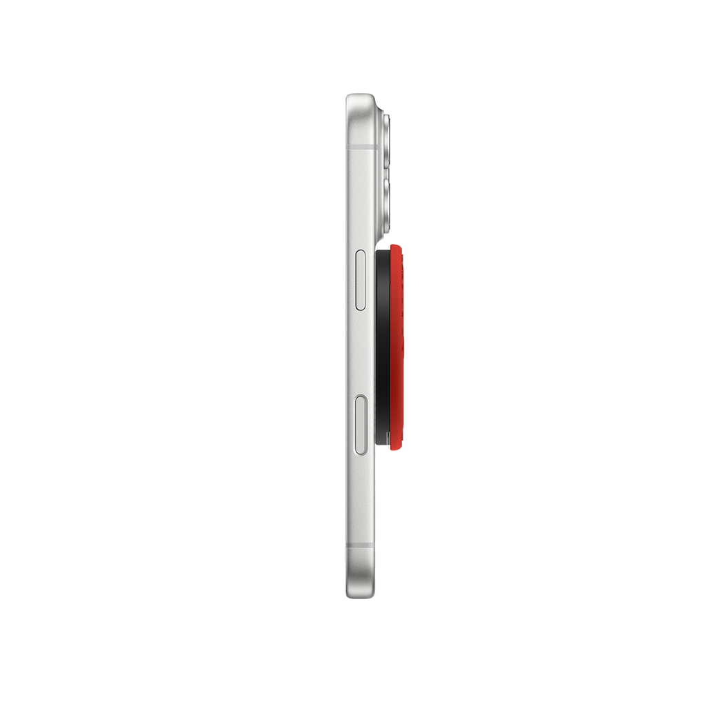 Snappy Ripple Grip Stand MagSafe Compatible - Tomato Red