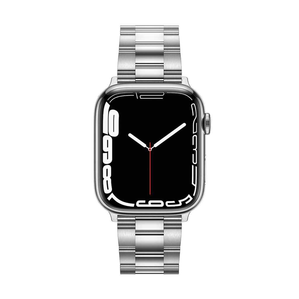 Stainless Steel 3-Link Band 45mm (Series 7-9) - Silver