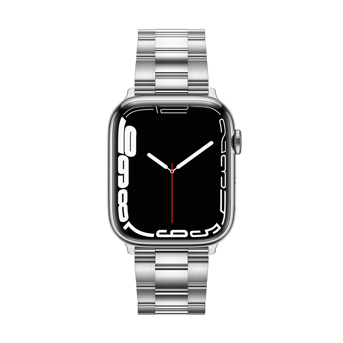 Stainless Steel 3-Link Band 45mm (Series 7-9) - Silver