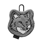 Maison Kitsuné Earbuds Plush Pouch (Grey)  | Image 1