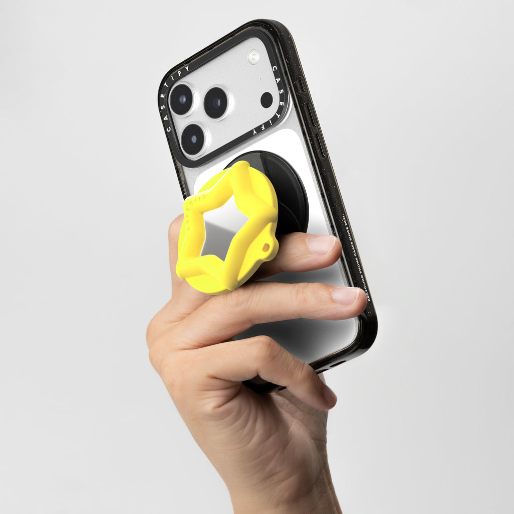 Snappy Candy Mirror Grip Stand - Yellow