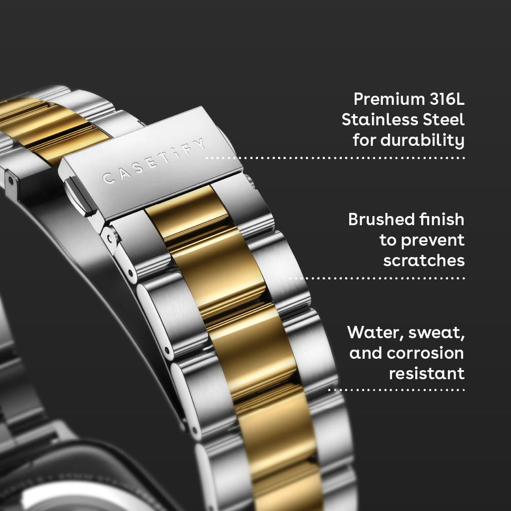 Stainless Steel 3-Link Band 46mm (Series 11) - Silver