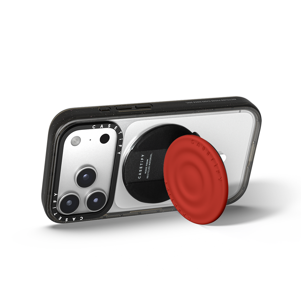 Snappy Ripple Grip Stand MagSafe Compatible - Tomato Red