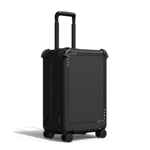 SMILE ON (BLACK) CARRY-ON SUITCASE | 21" Carry-On Suitcase / Bounce Suitcase / Matte Black | Image 3