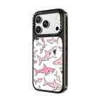 Pink Sharks | iPhone 18 Pro Max / Impact Case MagSafe Compatible - Glossy / Glossy Black | Image 2