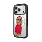 Hipster Cockapoo | iPhone 17 Pro Max / Impact Case MagSafe Compatible / Black | Image 2