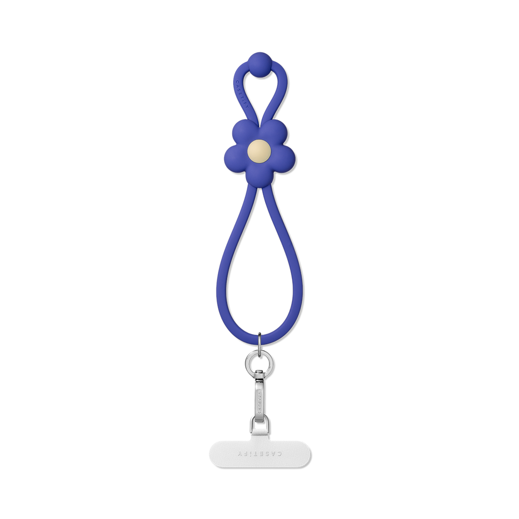 Adjustable Jelly Wristlet - Ultraviolet Blue