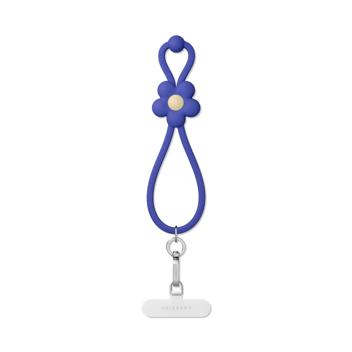 Adjustable Jelly Wristlet - Ultraviolet Blue